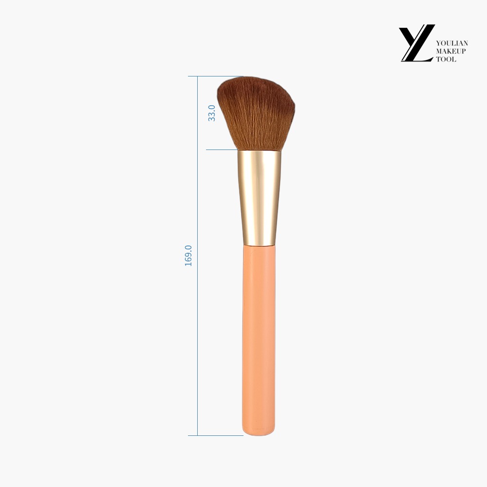 Apricot Orange Slant Head Contrial Brush